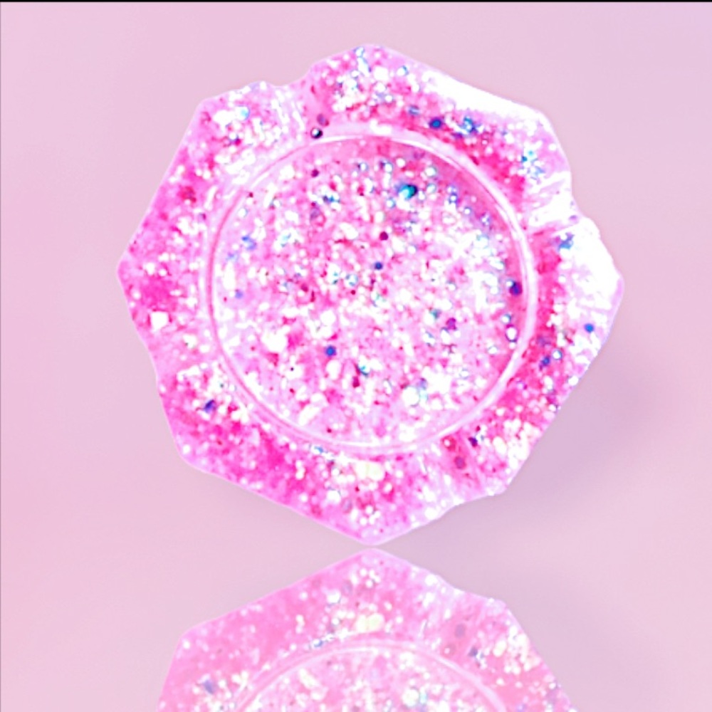 SPARKLY PINK ASHTRAY / ORGANIZER